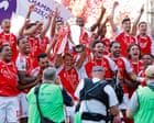 Arsenal Pesta Juara Premier League Usai Kalahkan Crystal Palace, Fokus ke Final Liga Champions