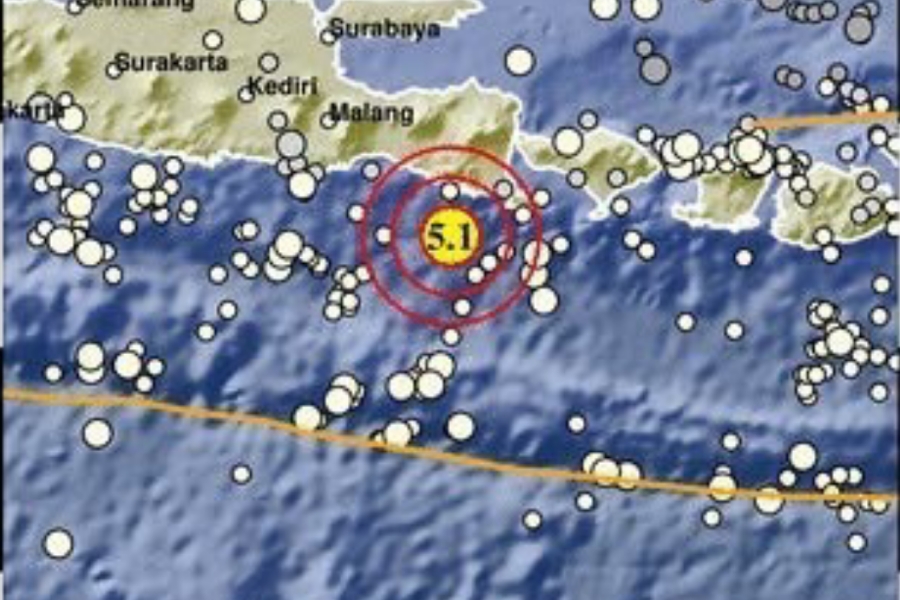 Gempa M 5,1 Guncang Laut Selatan Jawa, Getaran Terasa Hingga Denpasar