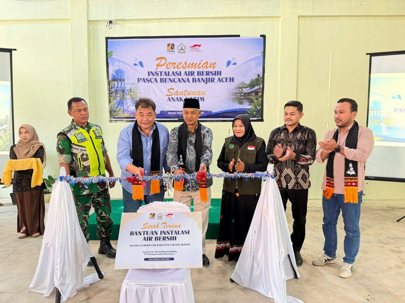 PAMA Salurkan Bantuan Air Bersih untuk 967 Keluarga Korban Banjir Bandang di Bener Meriah