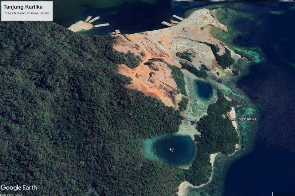 Tambang Kapur Kepung Pantai Kartika di Konawe Selatan, Tiga Perusahaan Pegang Izin