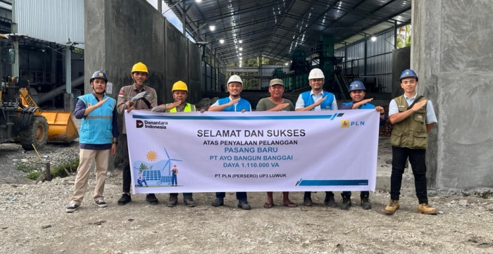 PLN Alirkan Listrik 1,11 MVA untuk Pabrik PT Ayo Bangun Banggai, Target Serap Tenaga Kerja Lokal