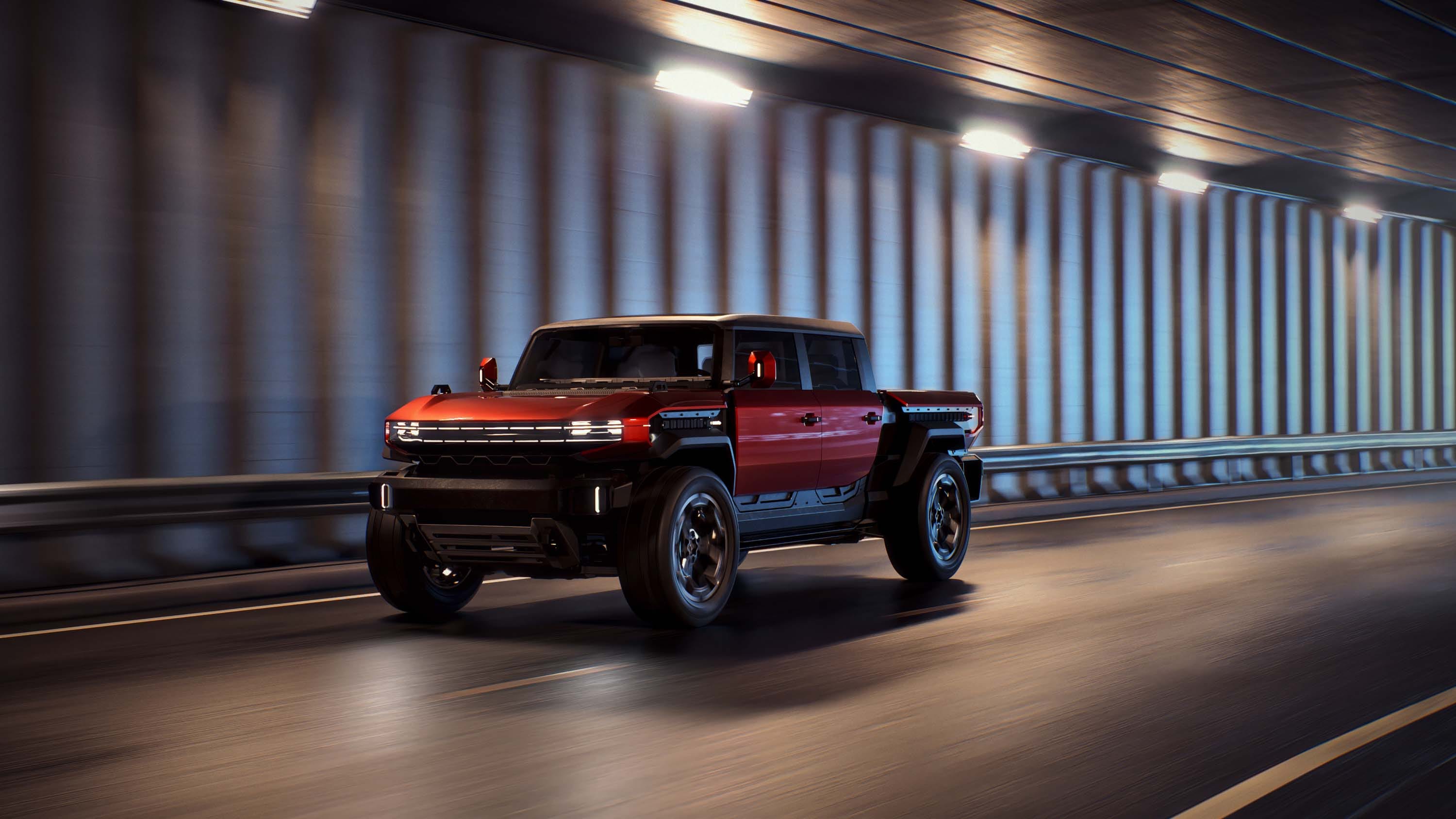 GMC Pamerkan Konsep Hummer X SUV dan Pickup Berukuran Medium, Bukan untuk Produksi Massal