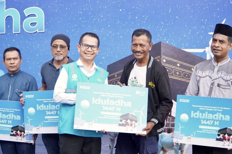 Jumlah Hewan Kurban PLN Batam Naik Hampir 3 Kali Lipat, 18 Sapi dan 50 Kambing Dibagikan ke Warga