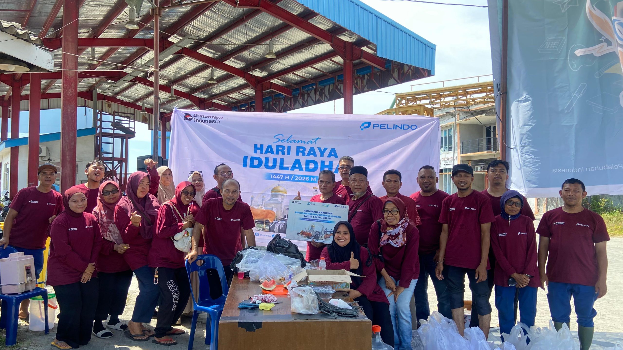 Idul Adha 1447 H, Pelindo Regional 1 Belawan Potong 5 Sapi Kurban untuk Warga Sekitar Pelabuhan