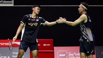 Fajar/Fikri Hancurkan Liang/Wang 21-4 di Gim Kedua, Melaju ke Final Singapore Open 2026