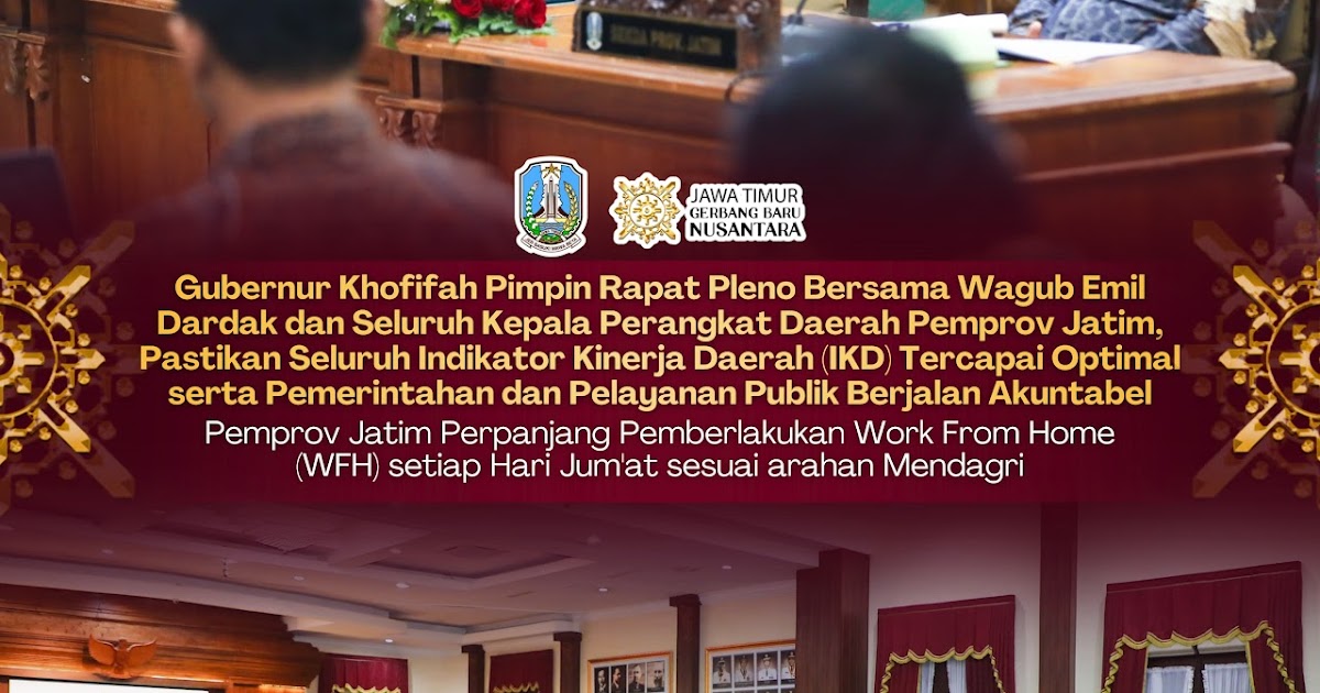 Gubernur Jatim Alihkan Jadwal WFH ASN ke Jumat per Juni 2026, Sinkron dengan Instruksi Mendagri