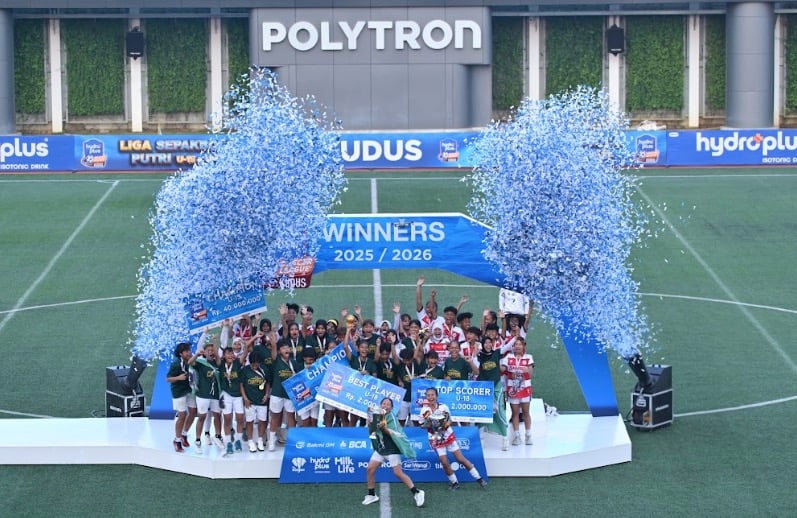 Scorpion FC U-15 dan Samba Persada Women U-18 Kampiun Hydroplus Soccer League Kudus 2025-2026