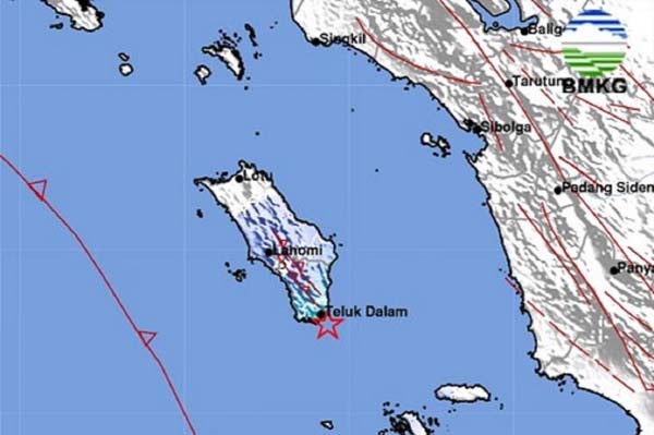 Gempa M 3,6 Guncang Nias Selatan, Pusat di Laut Kedalaman 10 Km, BMKG Imbau Warga Tetap Tenang