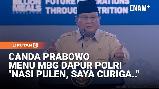 Presiden Prabowo Puji Menu MBG Dapur Polri, Sindir Kualitas Nasi Kantor Lain