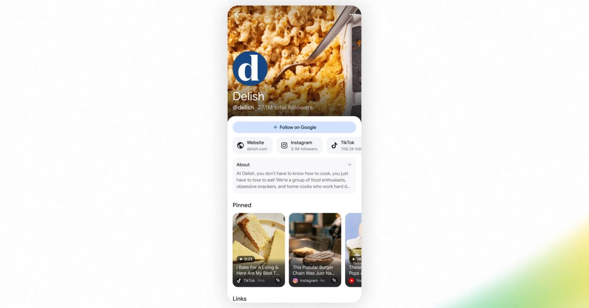 Google Resmi Luncurkan Search Profiles, Halaman Profil Mirip Media Sosial untuk Kreator dan Penerbit
