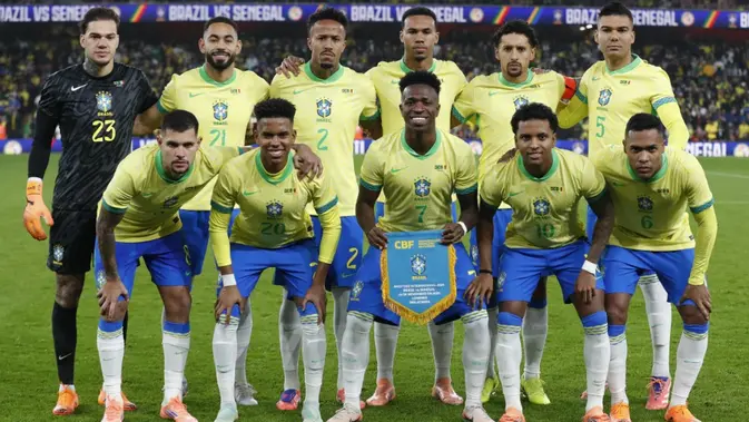 Carlo Ancelotti Mulai Temukan Kerangka Timnas Brasil untuk Piala Dunia 2026, Vinicius Junior Jadi Andalan