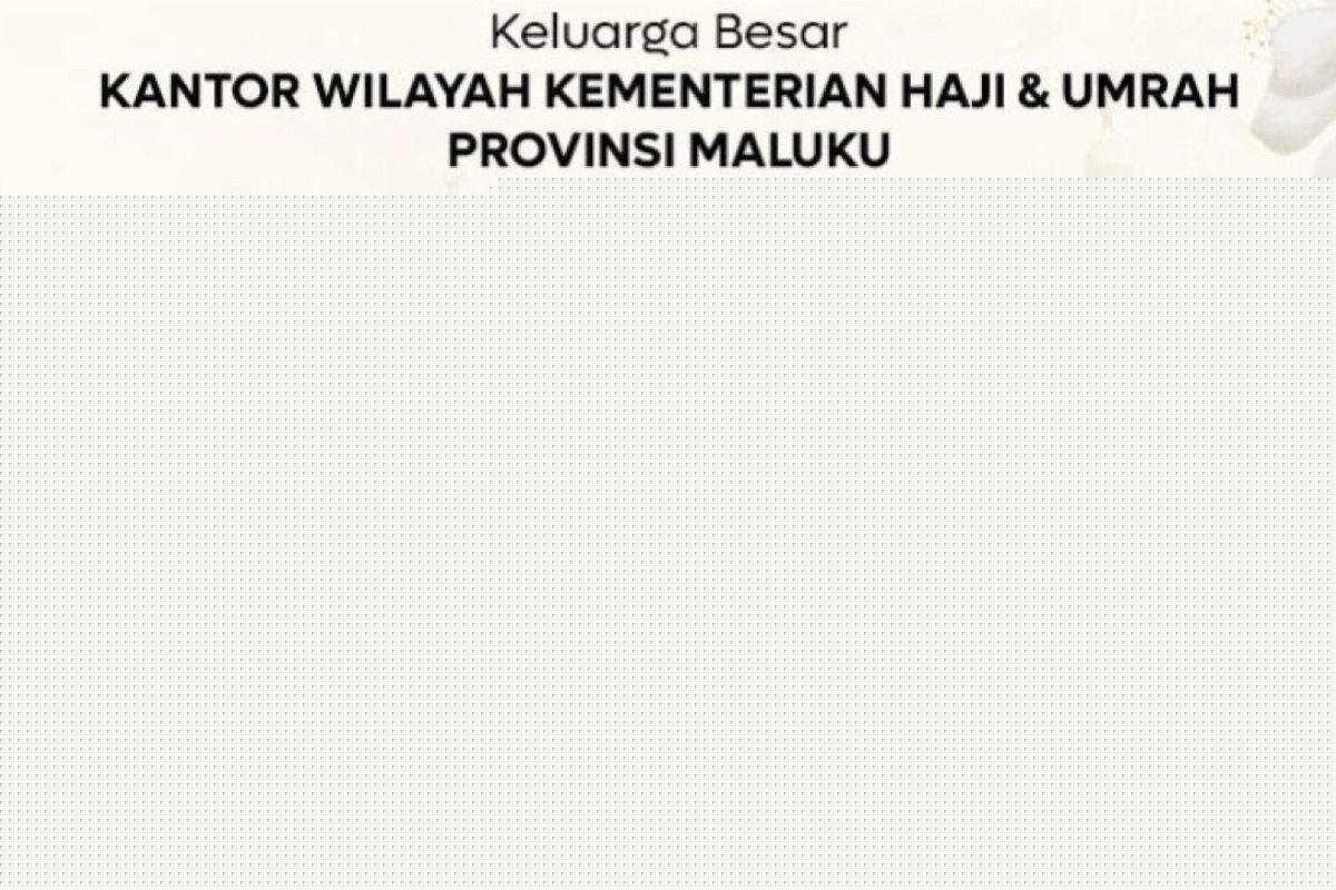 Gubernur Maluku Sampaikan Belasungkawa untuk Hj. Darmi Hukom, Jamaah Haji Asal Maluku yang Wafat di Makkah