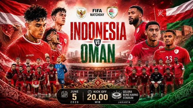 Dua Laga FIFA Matchday Timnas Indonesia Juni 2026: Lawan Oman Malam Ini, Hadapi Mozambik Beberapa Hari Lagi