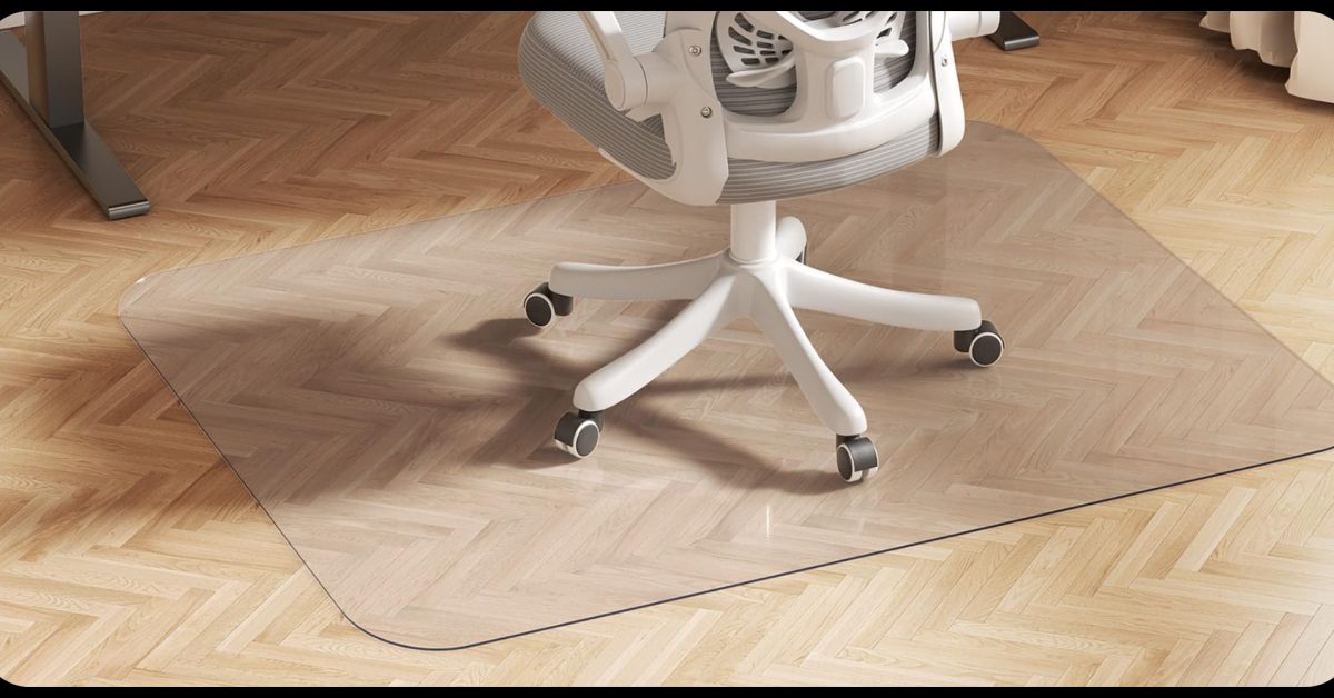 Delamu Jual Alas Kursi Kantor Pelindung Lantai Kayu Cuma Rp352 Ribu, Solusi Murah buat Work From Home