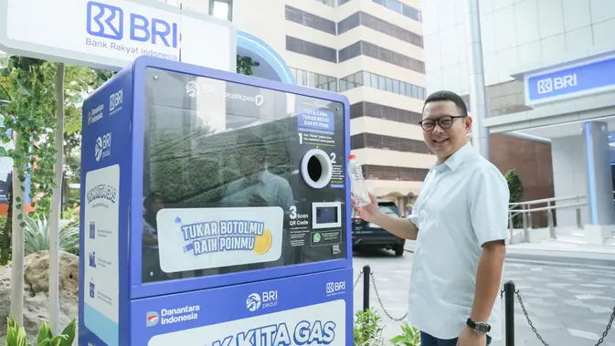 Setor 5 Botol Plastik Bekas ke BRI, Dapat Insentif Rp2.000 per Botol