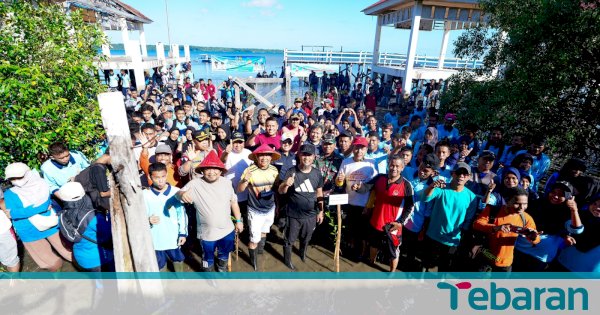 Gubernur Sulsel Andi Sudirman Tanam 1.000 Mangrove di Selayar, Ajak Pelajar Hijaukan Pesisir