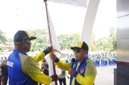 Bupati Halmahera Utara Piet Hein Babua Lepas 396 Atlet dan Official Porprov Malut 2026, Target Juara Umum