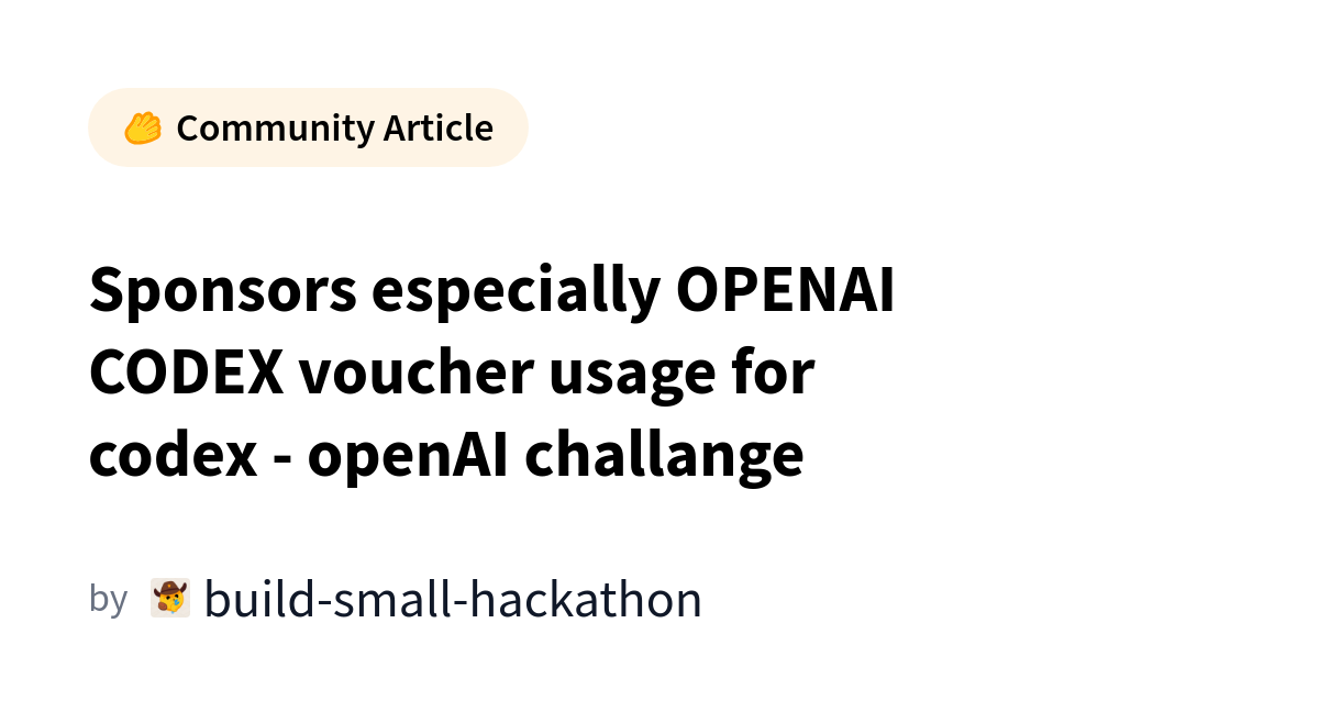 Peserta Hackathon OpenAI Codex Kebingungan Aktivasi Voucher, Modal Berhasil di Percobaan Kedua
