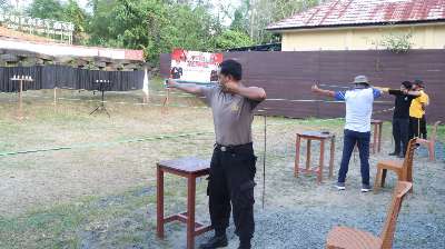 Lomba Ketapel Polres HSU Diikuti 86 Personel, Upaya Lestarikan Permainan Tradisional Kalsel