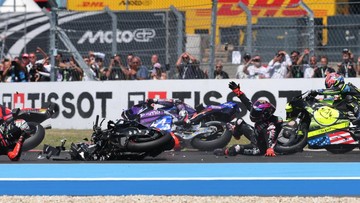 Kecelakaan Beruntun di MotoGP Hungaria 2026, Jorge Martin Jadi Biang Kerok