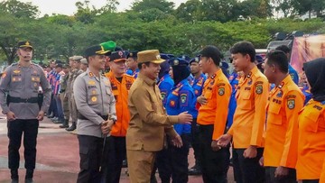 Polres Rohul dan Pemkab Gelar Simulasi Penanggulangan Karhutla, 250 Personel Dikerahkan
