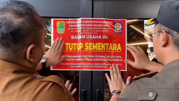 Satpol PP Karawang Tutup Sementara Tempat Hiburan Malam Usai Viral Video Pesta Gay, Temukan Pelanggaran Izin Miras