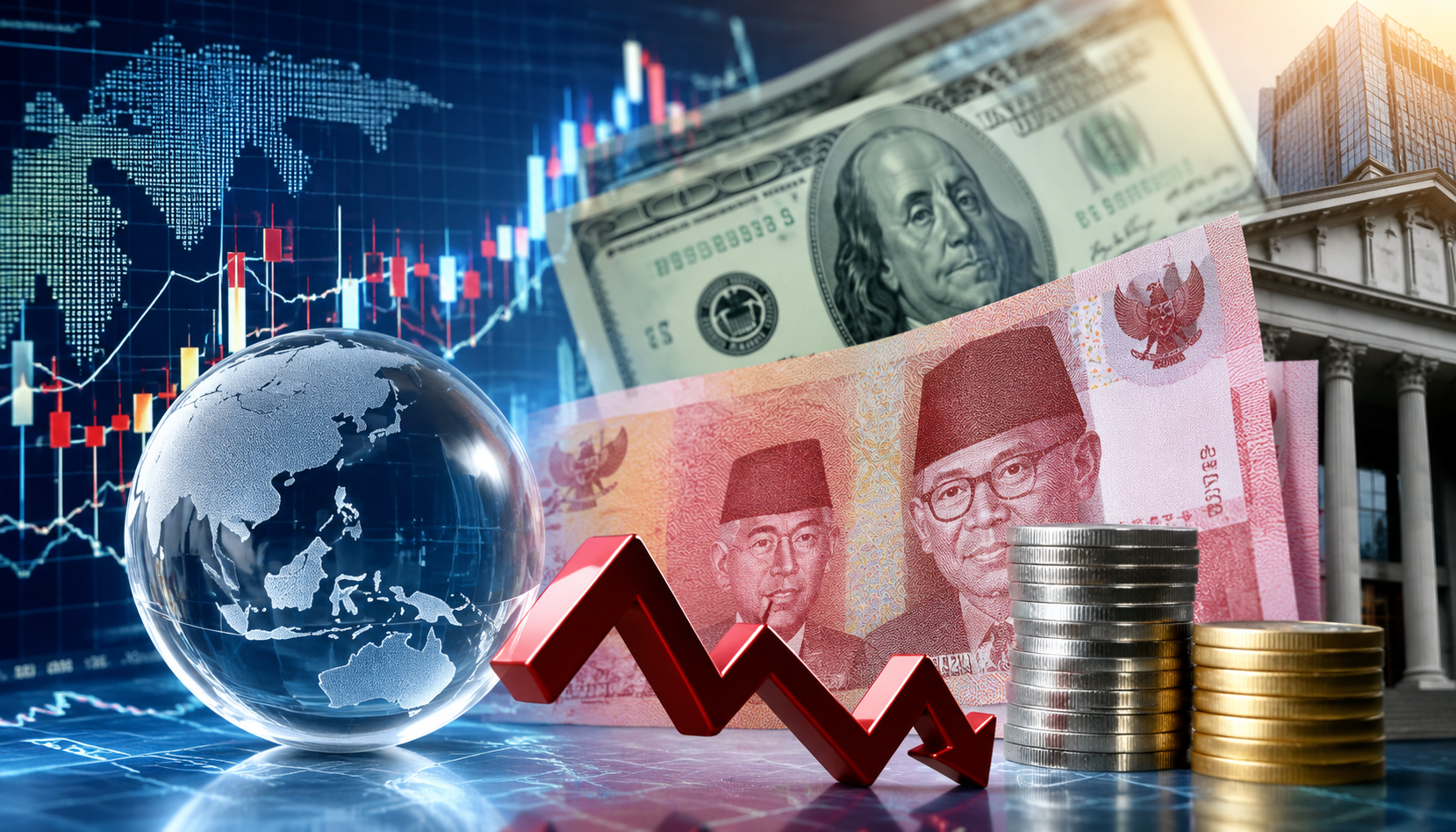 Rupiah Tembus Rp18.170 per Dolar AS, BCA-Mandiri-BNI Patok Kurs Jual di Atas Rp18.200