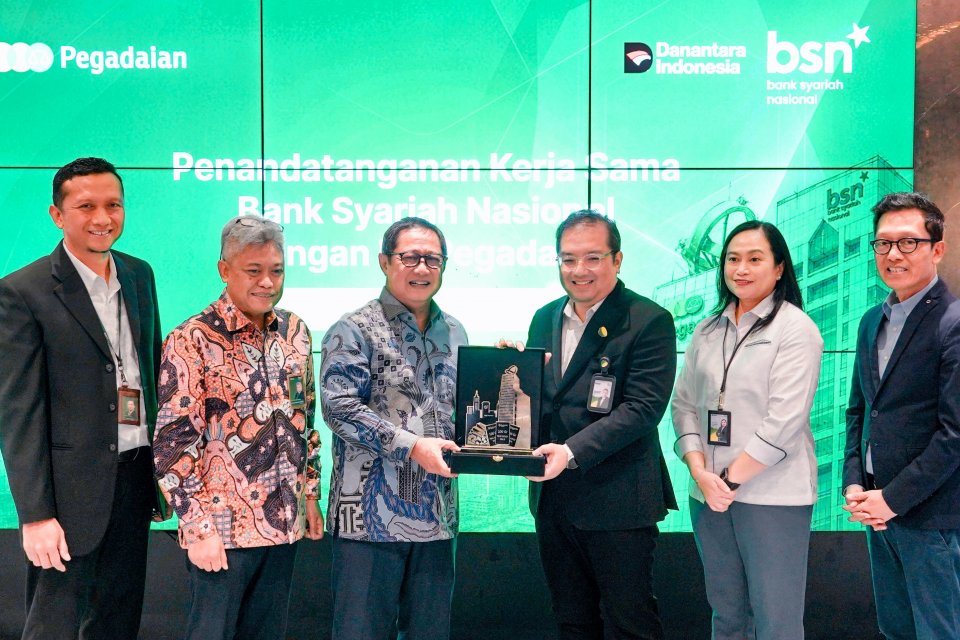 Pegadaian dan BSN Teken Fasilitas Pembiayaan Rp1,4 Triliun, Siapkan Integrasi Tabungan Emas di Mobile Banking