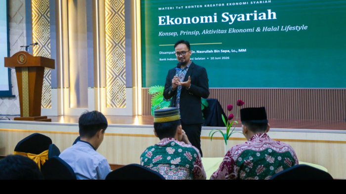 BI Sulsel Latih Media dan Konten Kreator Jadi Edukator Ekonomi Syariah, Target Ubah Perilaku Masyarakat