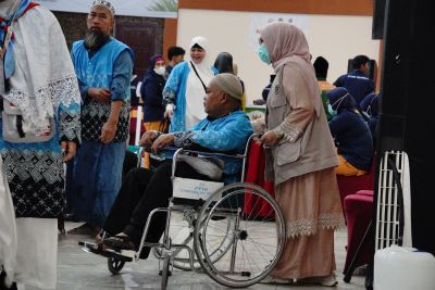 359 Jemaah Haji Kloter 08 Debarkasi Medan Tiba di Asrama Haji, 1 Wafat di Makkah dan 2 Jemaah Tanazul