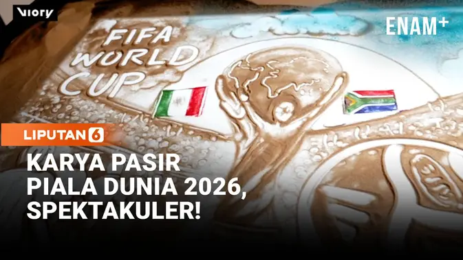 Manas Kumar Sahoo, Seniman Pasir India, Persembahkan Karya Spektakuler Trofi Piala Dunia 2026 di Pantai Puri