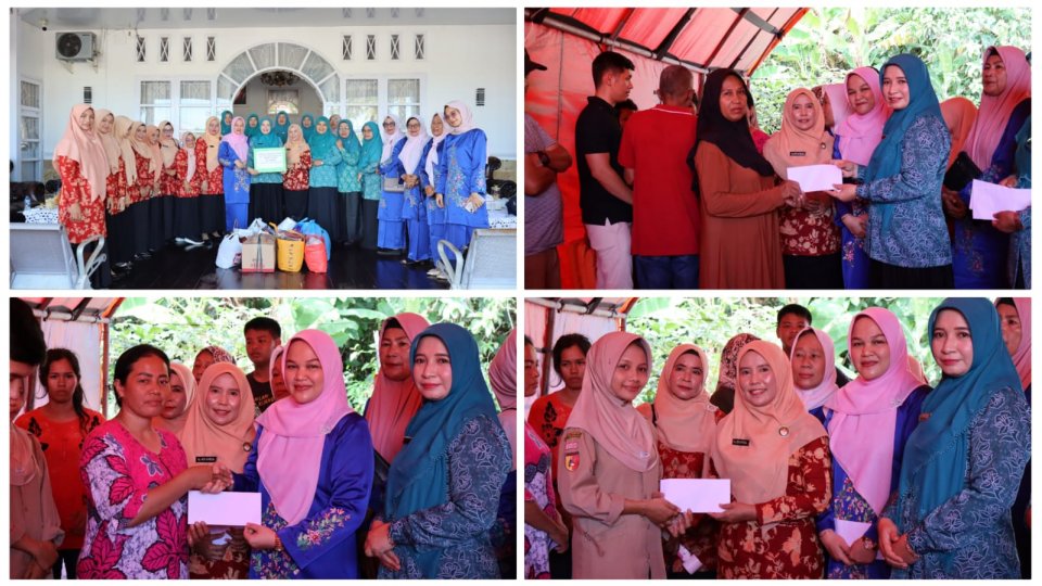 TP PKK, GOW, dan DWP Kota Pariaman Salurkan Bantuan Tunai Rp7,35 Juta untuk Korban Kebakaran 10 Rumah di Jawi-Jawi I