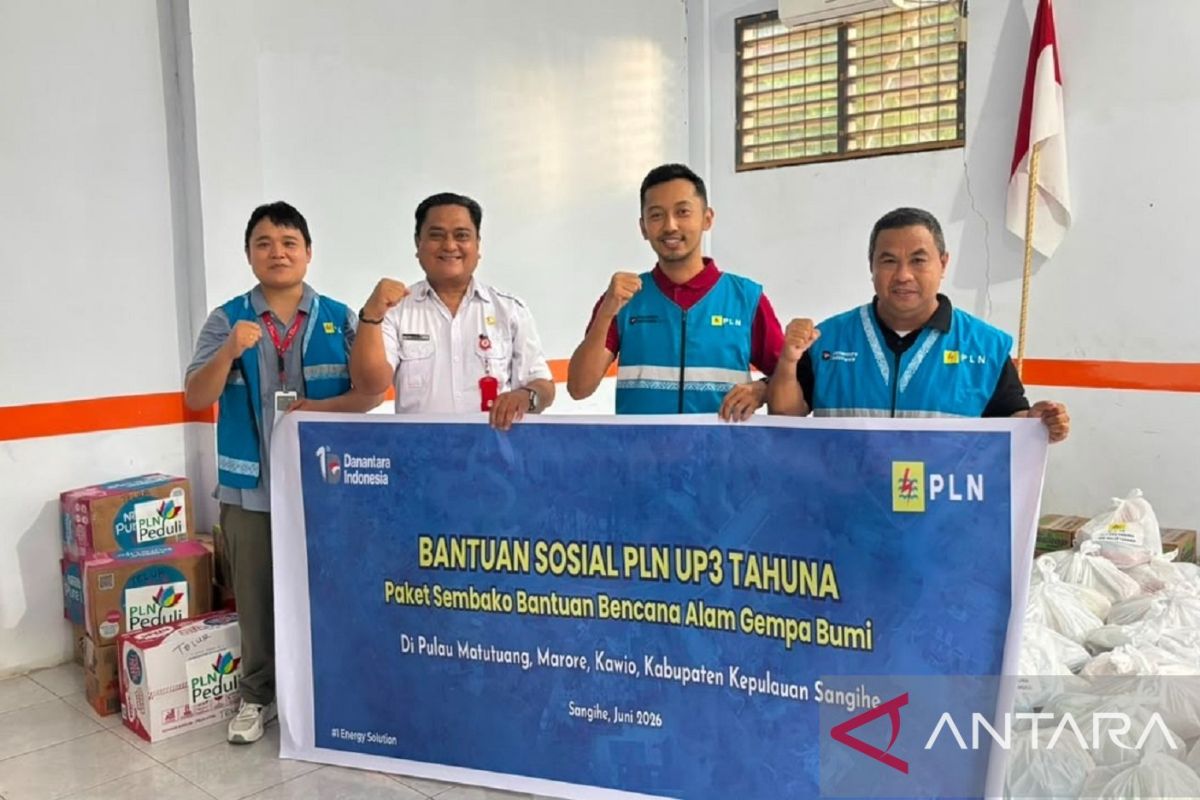 PLN Salurkan 192 Paket Sembako ke Korban Gempa 7,7 di Sangihe, Jangkau Tiga Pulau Terluar