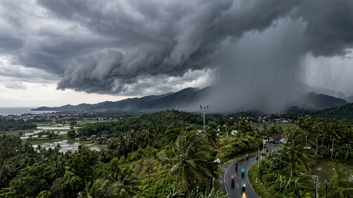 BMKG Beri Peringatan Dini Cuaca Tiga Hari ke Depan, Sebelas Provinsi Berstatus Siaga Hujan Lebat