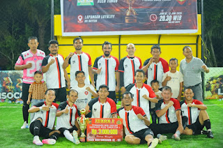 Pemkab Aceh Timur Juarai Turnamen Mini Soccer Piala Kapolres Aceh Timur, Kalahkan Sat Samapta 3-1 di Final