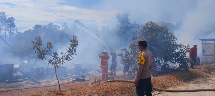 Kebakaran Hanguskan 9 Kamar Mes dan Gudang PT BBP di Tabalong, Kerugian Capai Rp420 Juta