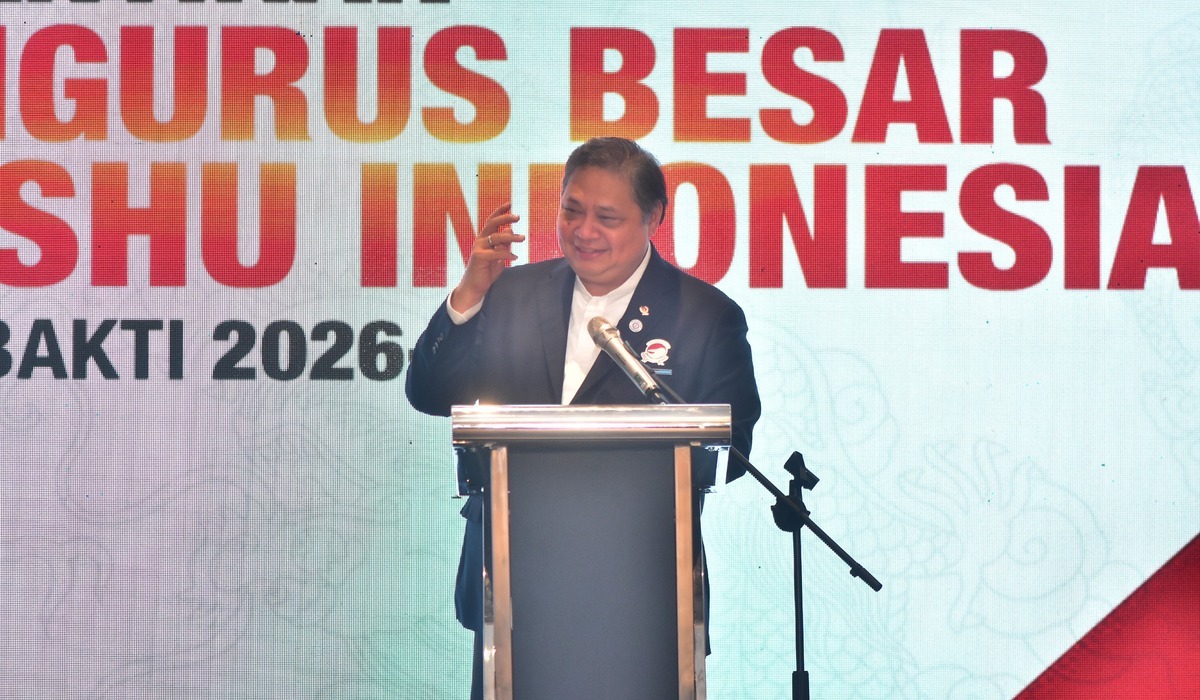 Airlangga Hartarto Targetkan Tradisi Emas Wushu di Asian Games 2026 Usai Dilantik Jadi Ketua Umum PB WI