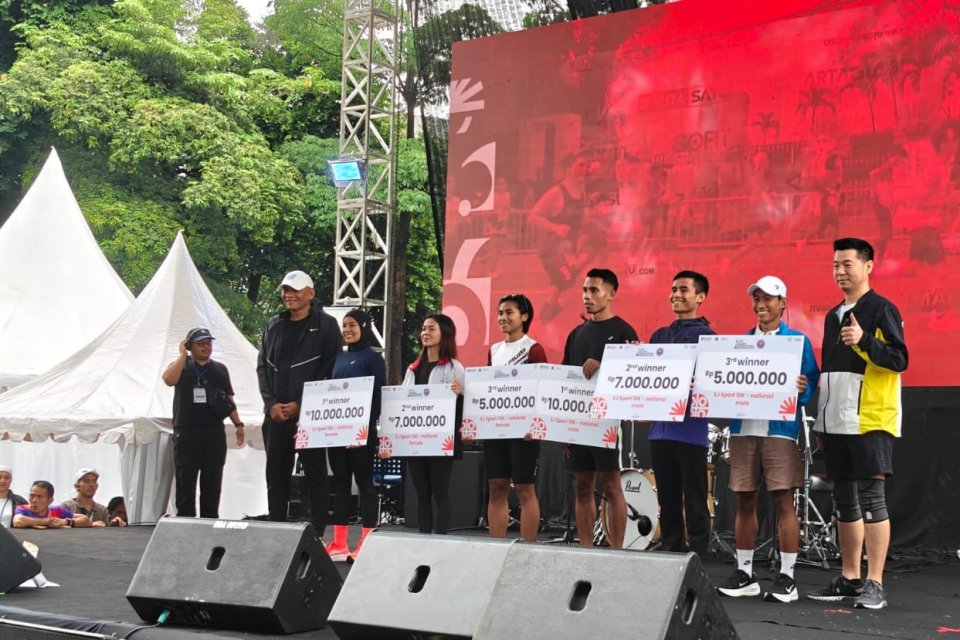 Rikki Simbolon dan Agustina Manik Kunci Podium 10K BTN Jakarta International Marathon 2026, Sumbang Medali SEA Games