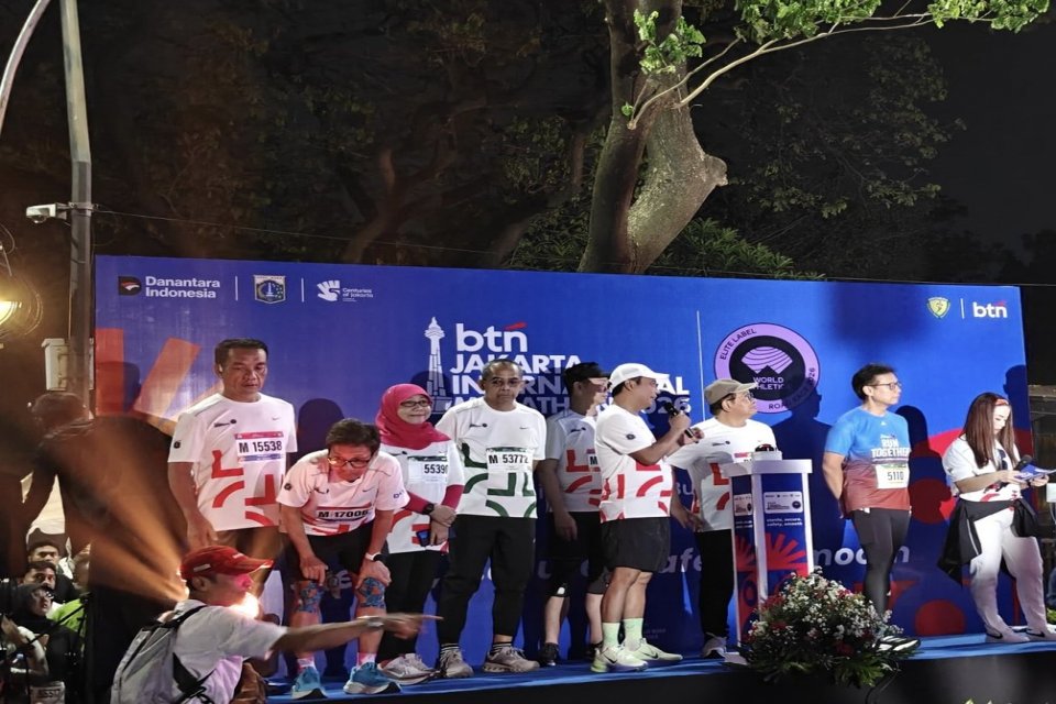 20 Ribu Pelari Padati GBK, Pramono Anung Buka BTN Jakarta International Marathon 2026