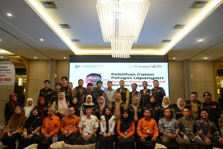 BPS Kota Bengkulu Latih 270 Petugas Lapangan Sensus Ekonomi 2026, Target Data Akurat untuk Kebijakan Daerah