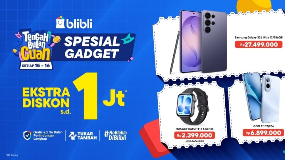 Samsung Galaxy S26 Ultra Resmi Rp24,5 Juta, Ada Promo Blibli 15-16 Juni 2026