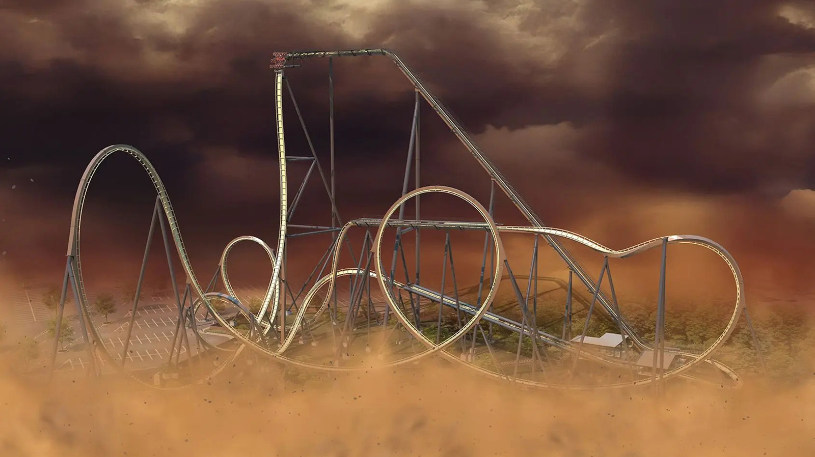 Six Flags Rilis Roller Coaster Terbaru dengan Teknologi Konstruksi yang Belum Pernah Dipakai Sebelumnya