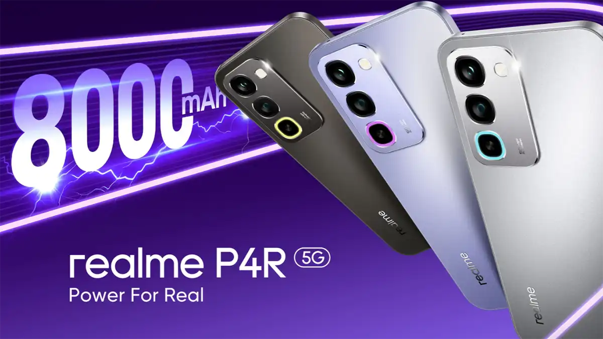 realme P4R 5G Resmi Meluncur di India, Baterai 8.000 mAh Jadi Andalan Utama