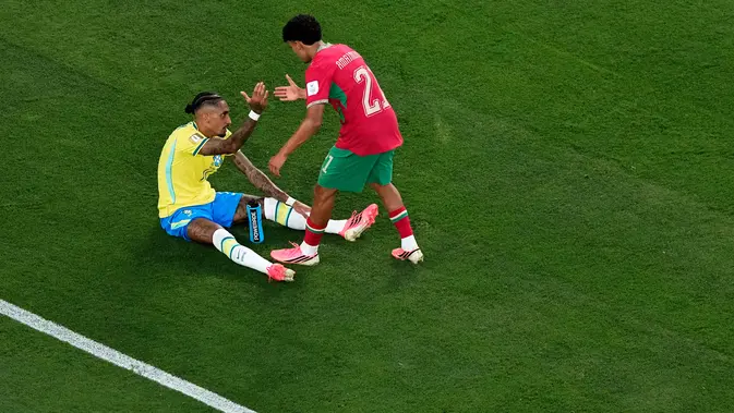Brasil Vs Maroko Imbang 1-1 di Pembuka Grup C, Raphinha Jadi Sorotan