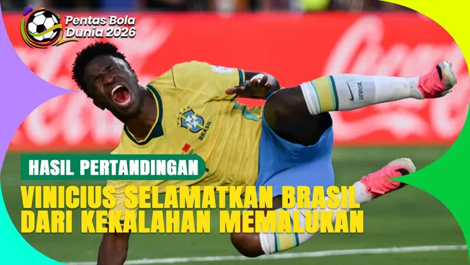 Brasil Vs Maroko Imbang 1-1 di Laga Perdana Piala Dunia 2026, Vinicius Junior Selamatkan Skuad Samba