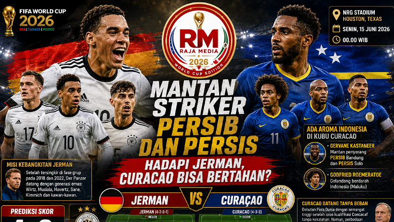 Jerman Hadapi Curacao di Laga Pembuka Piala Dunia 2026, Gervane Kastaneer Jadi Sorotan
