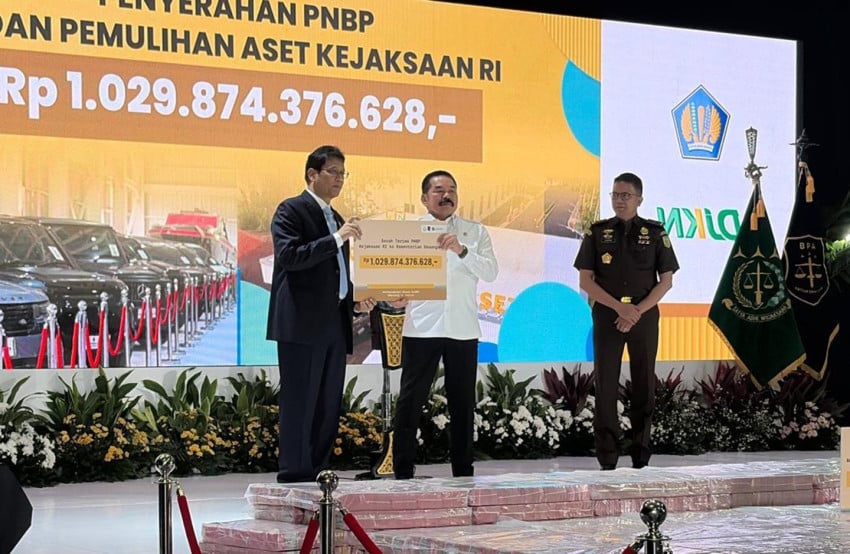 Kejagung Setorkan Rp1,22 Triliun Hasil Pemulihan Aset ke Menteri Keuangan Purbaya
