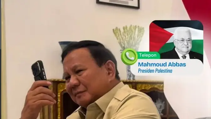 Presiden Palestina Mahmoud Abbas Hubungi Prabowo, Apresiasi Dukungan Indonesia yang Konsisten