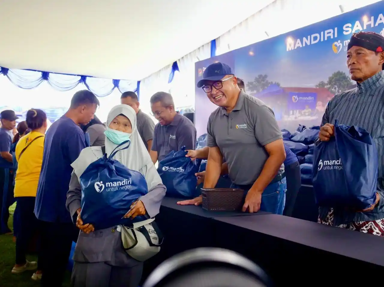 28 Desa di Jalur Mandiri Jogja Marathon 2026 Kebanjiran Program Infrastruktur dan Sembako dari Bank Mandiri