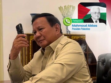 Prabowo Terima Telepon Mahmoud Abbas, Tegaskan Komitmen Bantuan untuk Palestina
